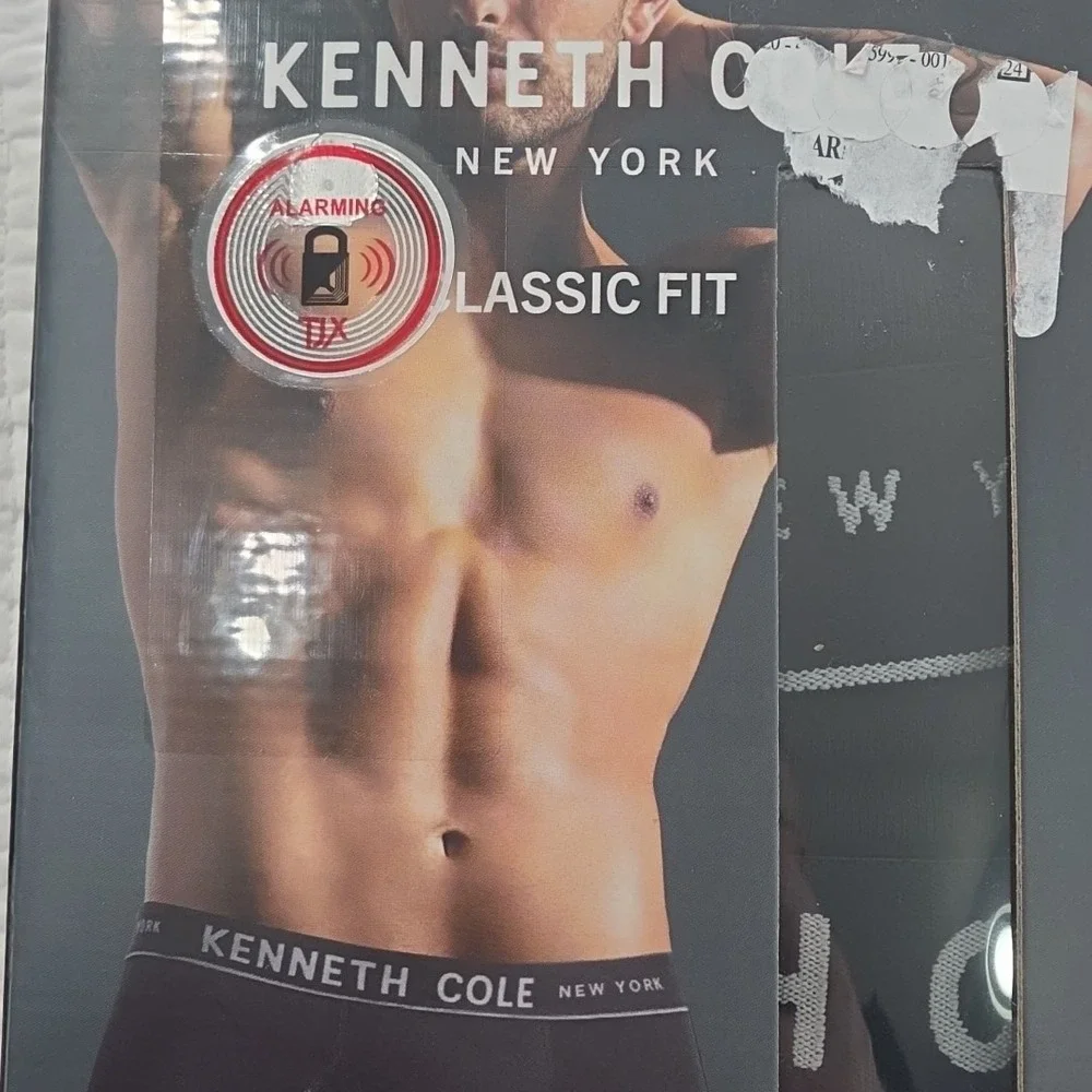 Kenneth Cole 4 Pack Briefs Men's X-Large NIB Black 100% Cotton Tag Free Soft NEW